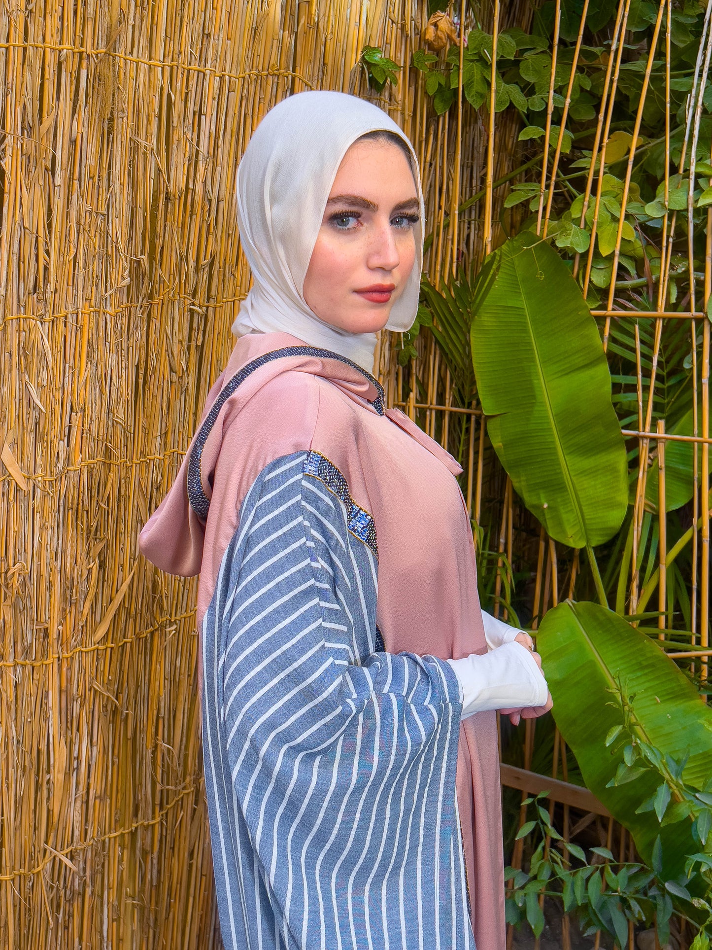 Striped Abaya