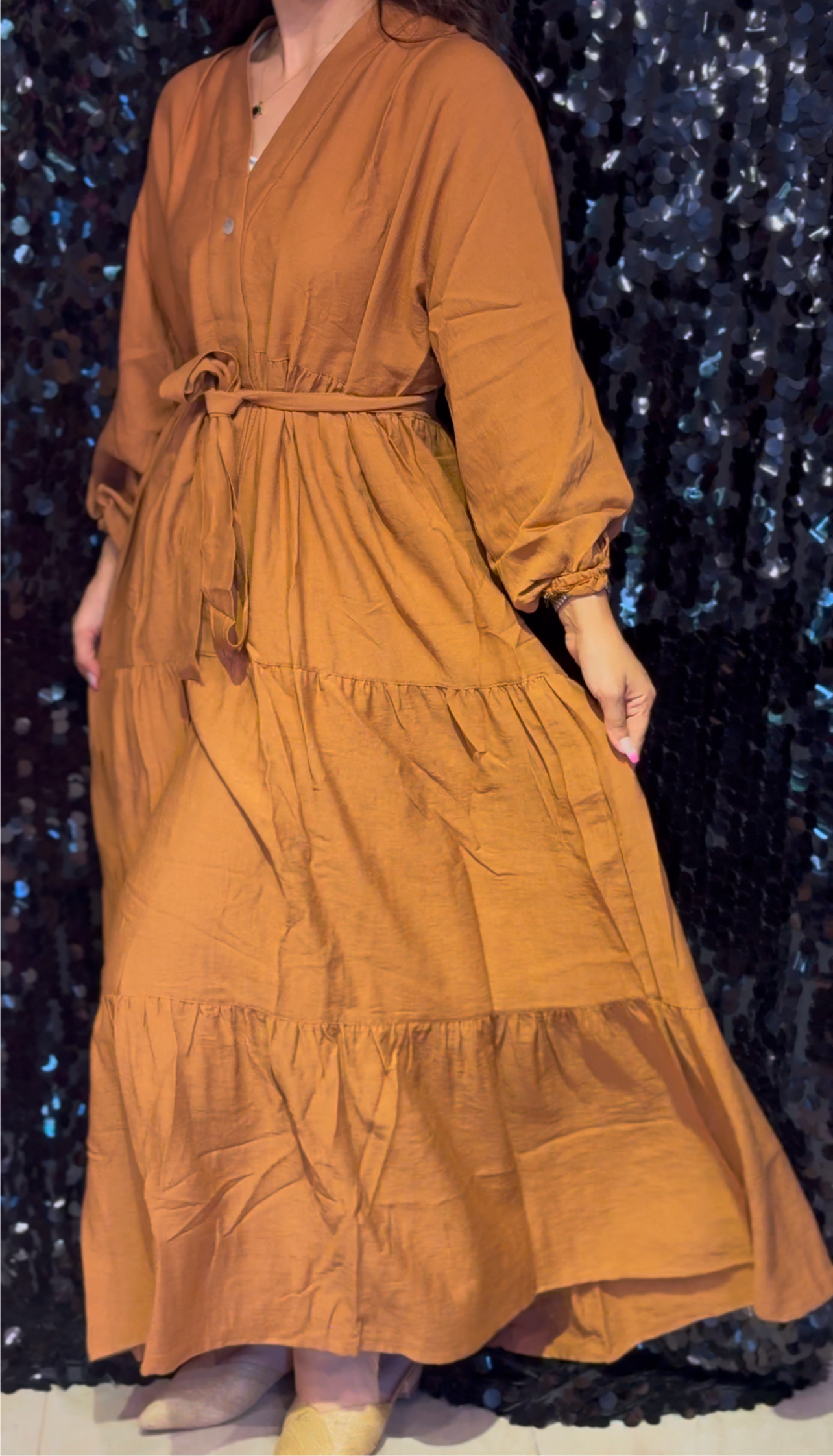 Pearl Buttons Dress