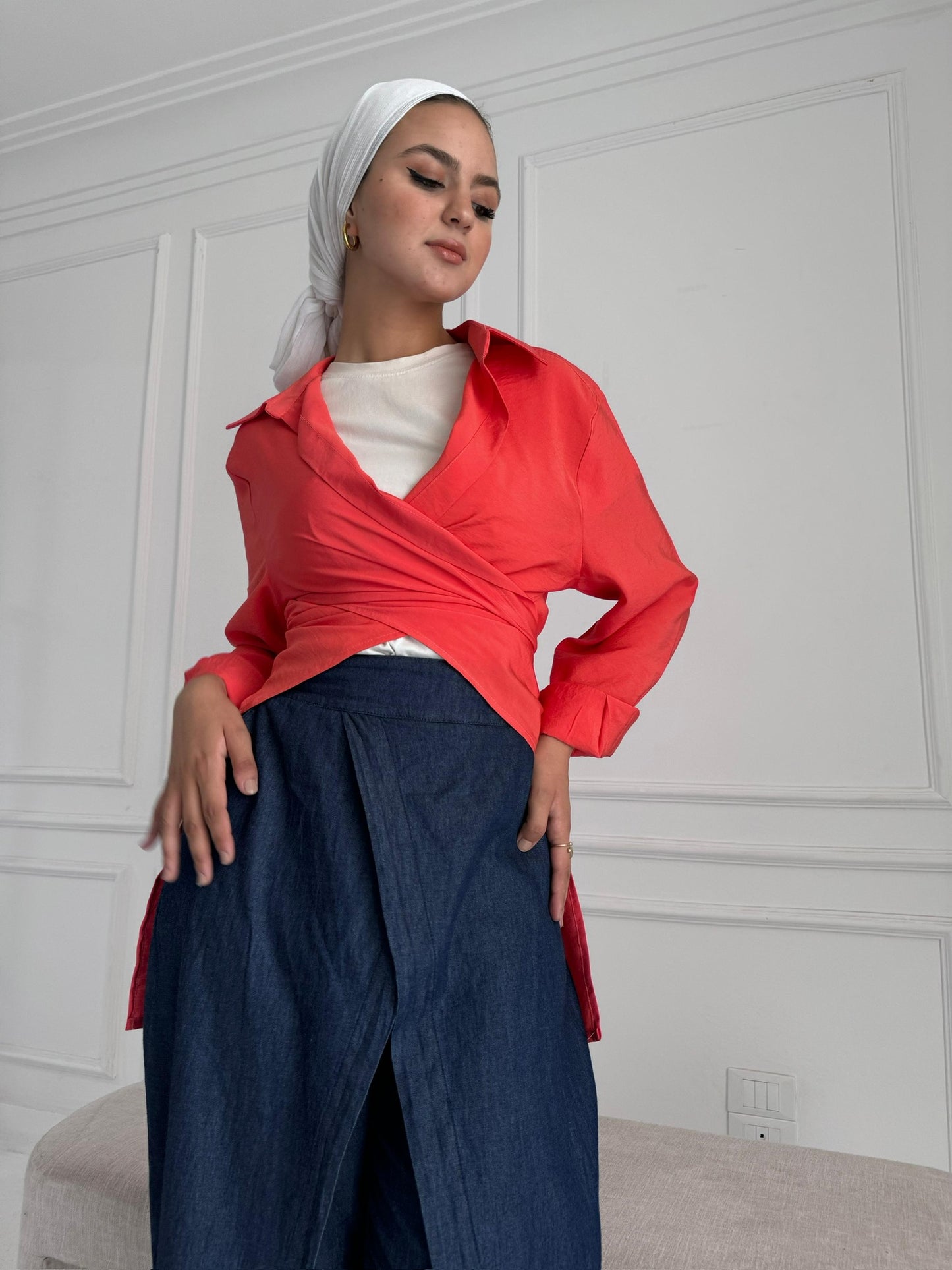 Drappé Jeans
