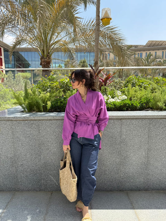 Side-belted Blouse
