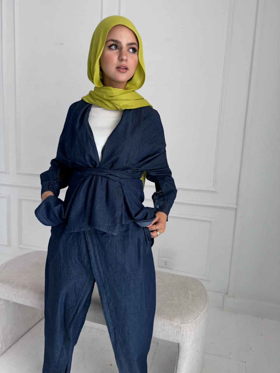 Side-belted Blouse